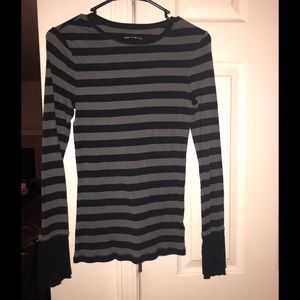 Arizona long sleeve shirt black and grey stripes